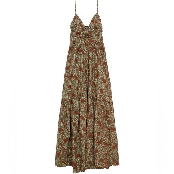 A.L.C. Cognac and Green Laura Dress - Picture 2 of 4